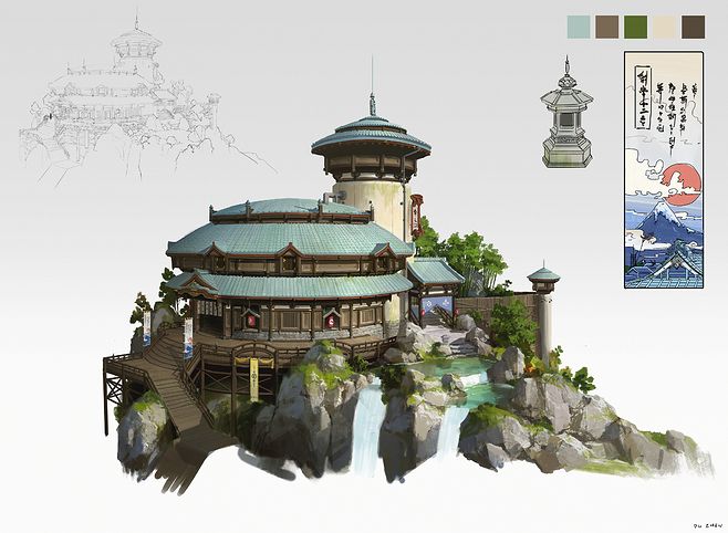 游戲原畫  場(chǎng)景原畫 概念設(shè)計(jì)  .